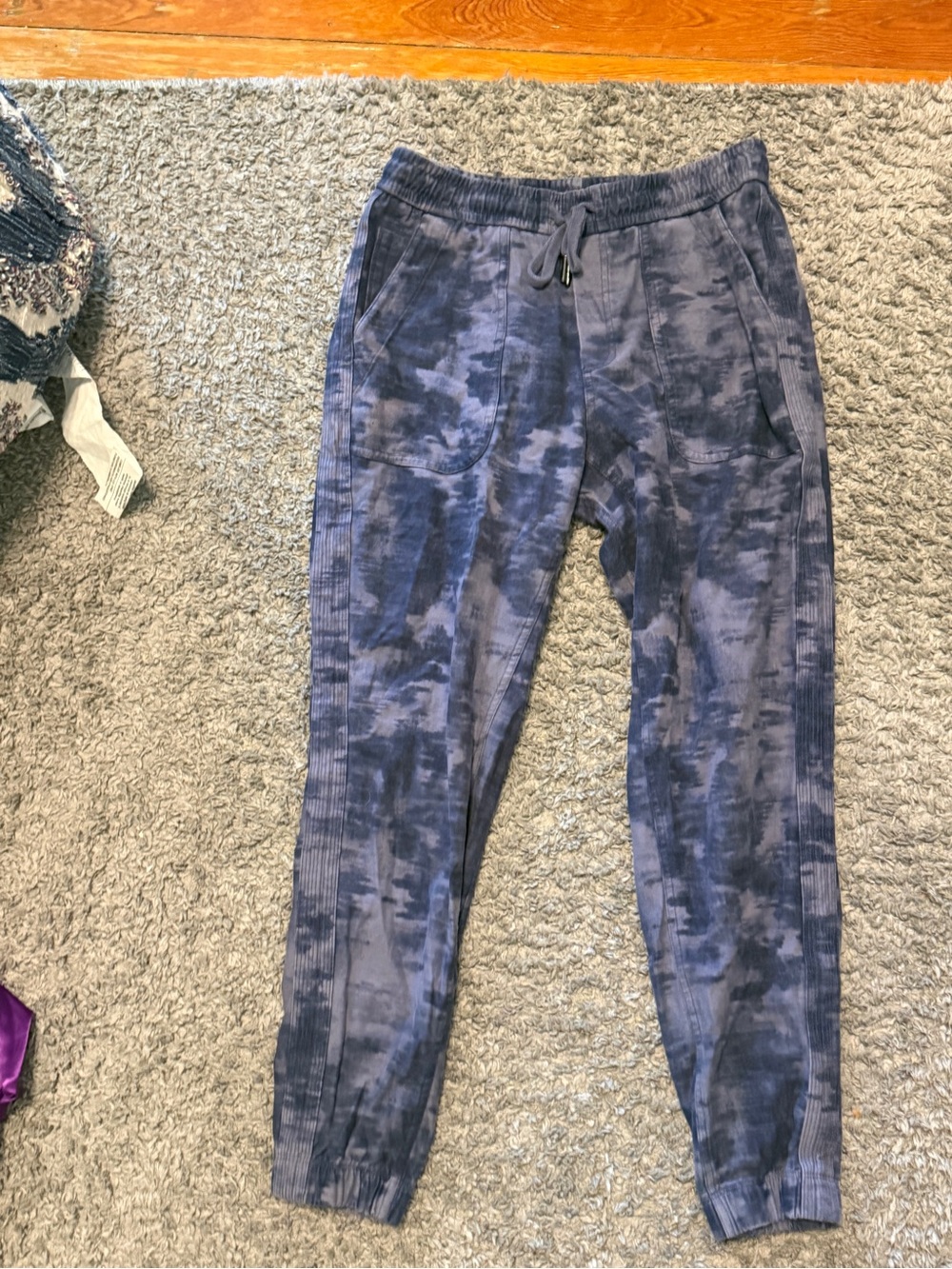 Athleta Indigo Tie-Dye Joggers